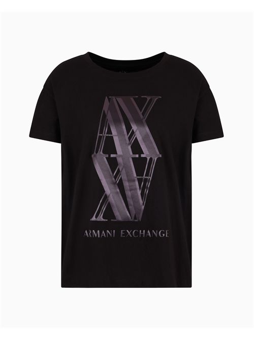 t-shirt donna nera ARMANI EXCHANGE | XW000515AF10359/UC001